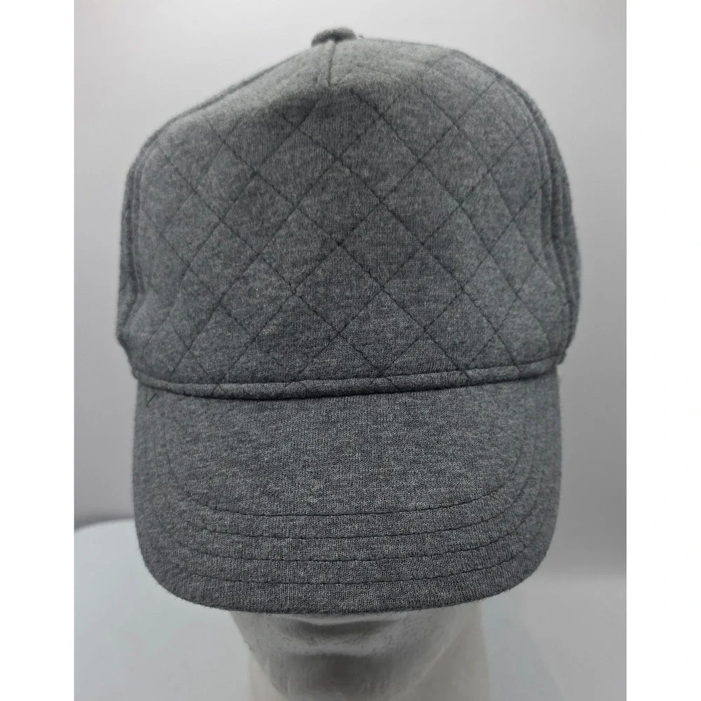 Gymboree Quilted Baseball Cap Youth Gray Sporty Snapback Hat No Tags